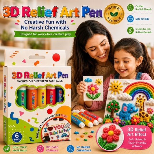 🎨 Buy More & Save – 3D Relief Art Pen Bundle